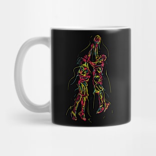 basketball player abstract Mug